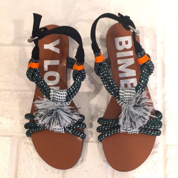 POM POM BUNGEE CORD SANDAL - Picture 4 of 12